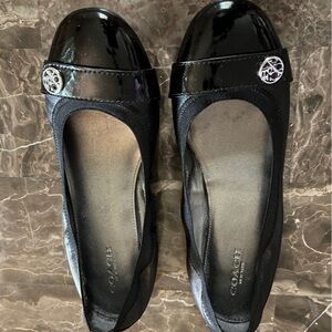 Coach Chelsey Ballet Flats Shoes Womens Sz 8.5 preppy ballet core